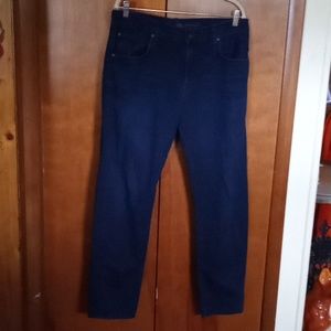 7 for All Mankind The Straight 100% Cotton Jeans in Dark Blue Size 36 x30